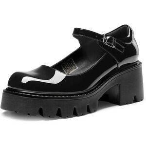 🆕Women's Mary Janes Shoes  for Women, Platform Dress Low Heel Chunky Pumps